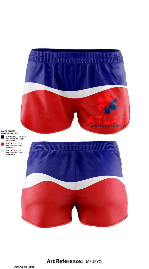 Womens Shorts, Atlas Air Ambulance, , Teamtime, Team time, sublimation, custom sports apparel, team uniforms, spirit wear, spiritwear, sports uniforms, custom shirts, team store, custom team store, fundraiser sports, apparel fundraiser