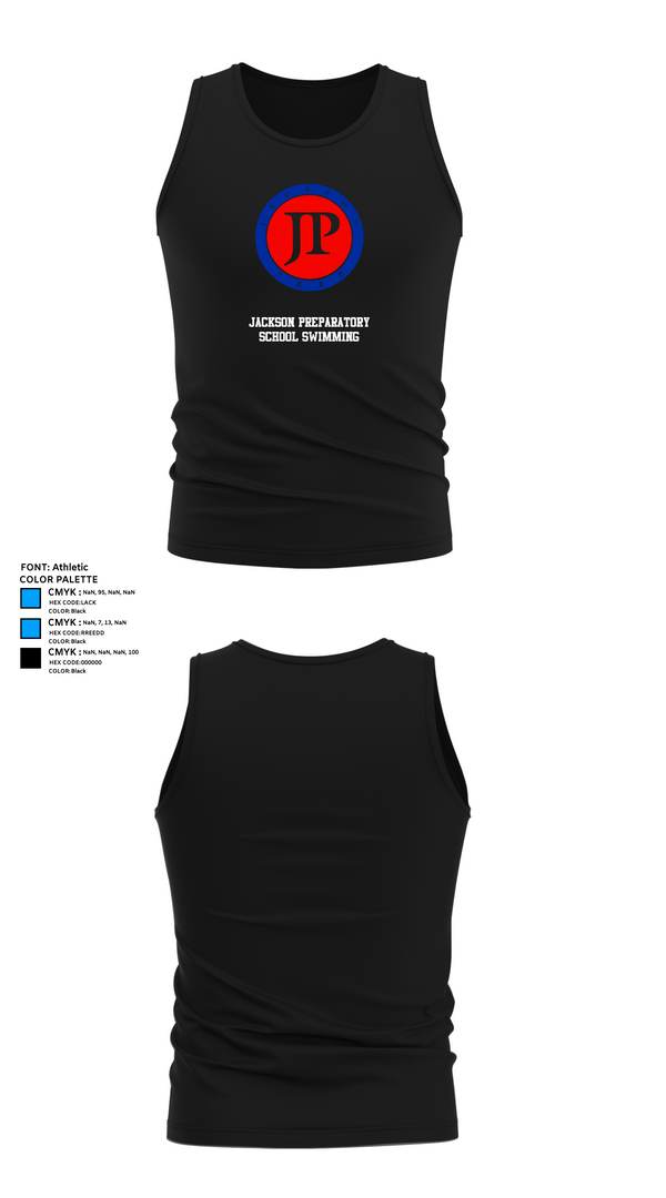 Tank Top, Jackson Preparatory School Swimming, Swimming, Teamtime, Team time, sublimation, custom sports apparel, team uniforms, spirit wear, spiritwear, sports uniforms, custom shirts, team store, custom team store, fundraiser sports, apparel fundraiser