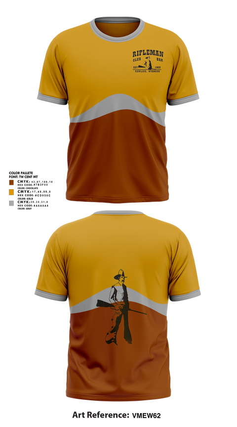 Short Sleeve Performance Shirt, The Rifleman Bar, , Teamtime, Team time, sublimation, custom sports apparel, team uniforms, spirit wear, spiritwear, sports uniforms, custom shirts, team store, custom team store, fundraiser sports, apparel fundraiser