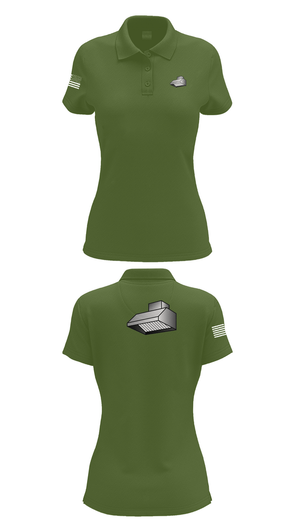 Womens Short Sleeve Performance Polo, Triboro kitchen & ventilation, , Teamtime, Team time, sublimation, custom sports apparel, team uniforms, spirit wear, spiritwear, sports uniforms, custom shirts, team store, custom team store, fundraiser sports, apparel fundraiser