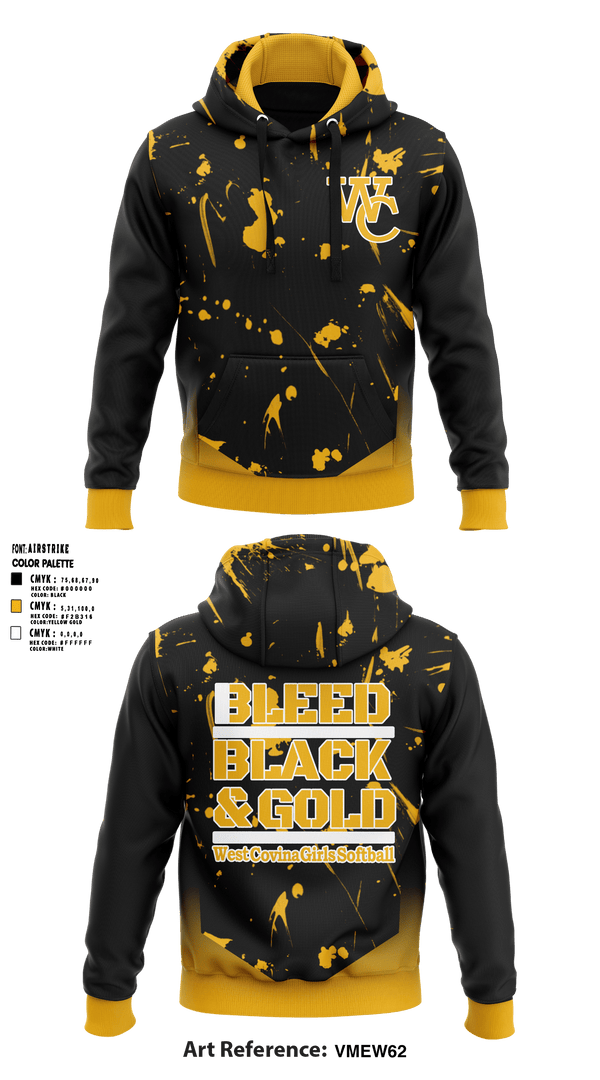 Hoodie, West Covina Softball Corp, Softball, Teamtime, Team time, sublimation, custom sports apparel, team uniforms, spirit wear, spiritwear, sports uniforms, custom shirts, team store, custom team store, fundraiser sports, apparel fundraiser