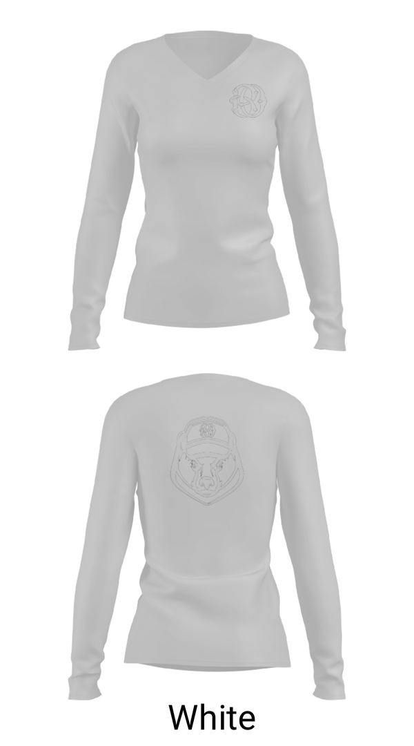 Womens Long Sleeve Vneck Shirt, BAGS ONLY, , Teamtime, Team time, sublimation, custom sports apparel, team uniforms, spirit wear, spiritwear, sports uniforms, custom shirts, team store, custom team store, fundraiser sports, apparel fundraiser