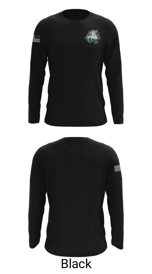 Long Sleeve Performance Shirt, Edmond Santa Fe High School Football, Football, Teamtime, Team time, sublimation, custom sports apparel, team uniforms, spirit wear, spiritwear, sports uniforms, custom shirts, team store, custom team store, fundraiser sports, apparel fundraiser