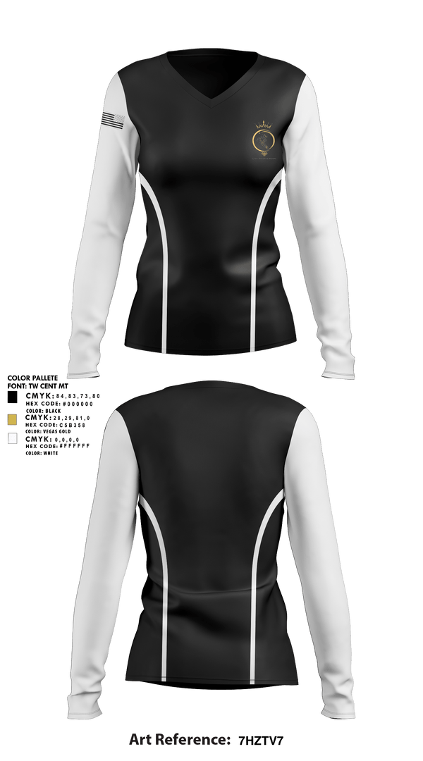 Womens Long Sleeve Vneck Shirt, Roland-Grise Lady Knights, Women's Basketball, Teamtime, Team time, sublimation, custom sports apparel, team uniforms, spirit wear, spiritwear, sports uniforms, custom shirts, team store, custom team store, fundraiser sports, apparel fundraiser