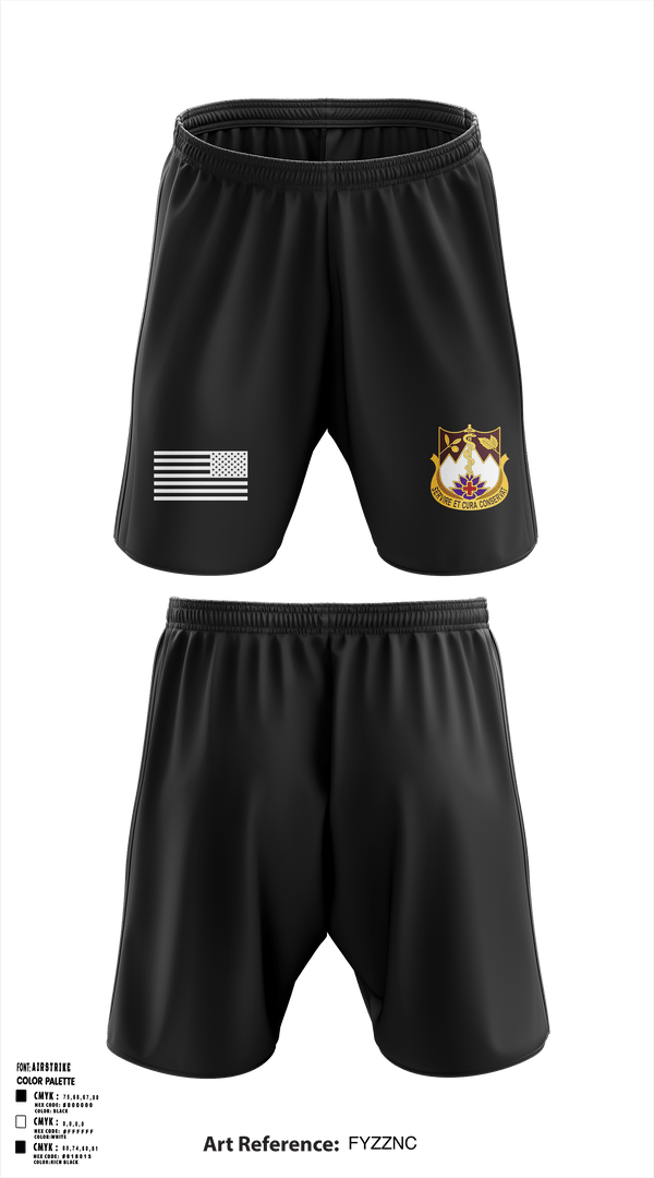 Athletic Shorts With Pockets, HHD, 627TH Hospital Center, , Teamtime, Team time, sublimation, custom sports apparel, team uniforms, spirit wear, spiritwear, sports uniforms, custom shirts, team store, custom team store, fundraiser sports, apparel fundraiser