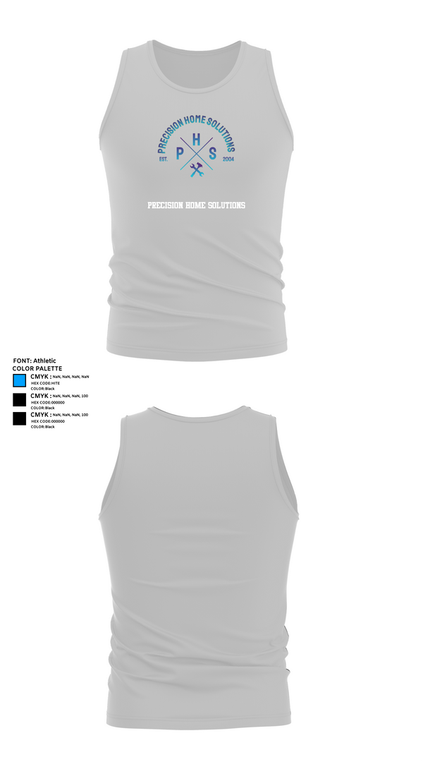 Tank Top, Precision home solutions, , Teamtime, Team time, sublimation, custom sports apparel, team uniforms, spirit wear, spiritwear, sports uniforms, custom shirts, team store, custom team store, fundraiser sports, apparel fundraiser
