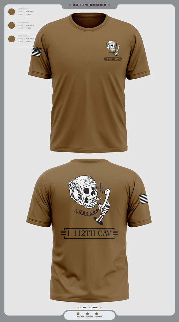 Old School Cotton Feel Shirt, 1-112th cav, , Teamtime, Team time, sublimation, custom sports apparel, team uniforms, spirit wear, spiritwear, sports uniforms, custom shirts, team store, custom team store, fundraiser sports, apparel fundraiser