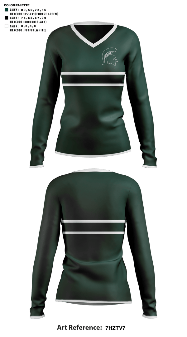 Womens Long Sleeve Vneck Shirt, Pembroke Jr Spartans, Cheer, Teamtime, Team time, sublimation, custom sports apparel, team uniforms, spirit wear, spiritwear, sports uniforms, custom shirts, team store, custom team store, fundraiser sports, apparel fundraiser