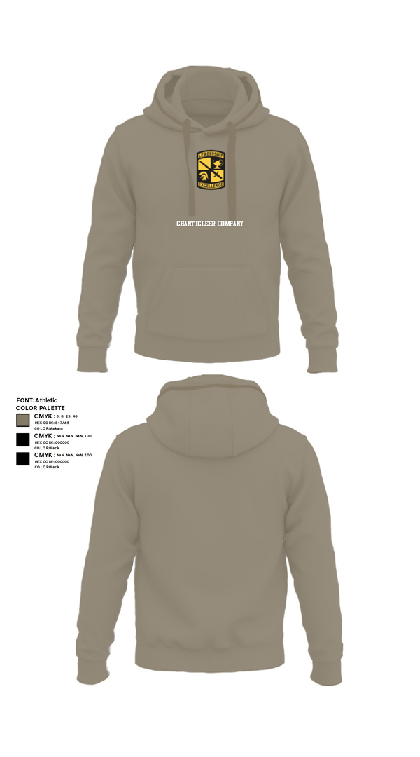Hoodie, Chanticleer company, Army, Teamtime, Team time, sublimation, custom sports apparel, team uniforms, spirit wear, spiritwear, sports uniforms, custom shirts, team store, custom team store, fundraiser sports, apparel fundraiser