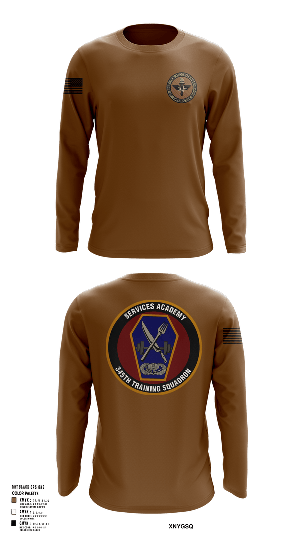Long Sleeve Performance Shirt, 345 TRS, Air Force, Teamtime, Team time, sublimation, custom sports apparel, team uniforms, spirit wear, spiritwear, sports uniforms, custom shirts, team store, custom team store, fundraiser sports, apparel fundraiser