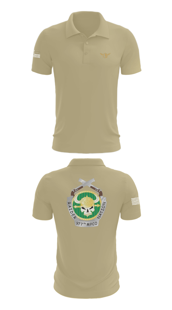 Short Sleeve Performance Polo, 977 MP CO, Army, Teamtime, Team time, sublimation, custom sports apparel, team uniforms, spirit wear, spiritwear, sports uniforms, custom shirts, team store, custom team store, fundraiser sports, apparel fundraiser