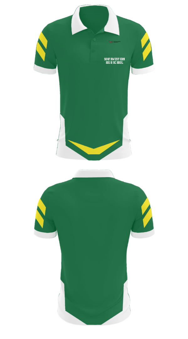 Short Sleeve Performance Polo, Southwestern High School, Spirit Store, Teamtime, Team time, sublimation, custom sports apparel, team uniforms, spirit wear, spiritwear, sports uniforms, custom shirts, team store, custom team store, fundraiser sports, apparel fundraiser