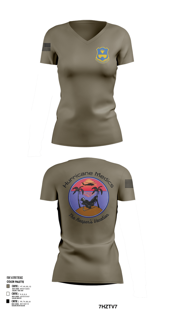 Womens Short Sleeve Vneck Shirt, 120th HHC, Army, Teamtime, Team time, sublimation, custom sports apparel, team uniforms, spirit wear, spiritwear, sports uniforms, custom shirts, team store, custom team store, fundraiser sports, apparel fundraiser