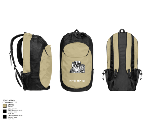 Gear Bag, 29th MP CO., Fire Department, Teamtime, Team time, sublimation, custom sports apparel, team uniforms, spirit wear, spiritwear, sports uniforms, custom shirts, team store, custom team store, fundraiser sports, apparel fundraiser