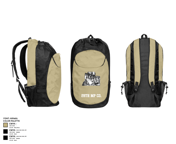 Gear Bag, 29th MP CO., Fire Department, Teamtime, Team time, sublimation, custom sports apparel, team uniforms, spirit wear, spiritwear, sports uniforms, custom shirts, team store, custom team store, fundraiser sports, apparel fundraiser