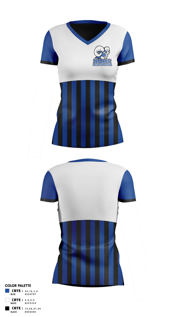 Womens Short Sleeve Vneck Shirt, Port Chester High School Bowling, Bowling, Teamtime, Team time, sublimation, custom sports apparel, team uniforms, spirit wear, spiritwear, sports uniforms, custom shirts, team store, custom team store, fundraiser sports, apparel fundraiser
