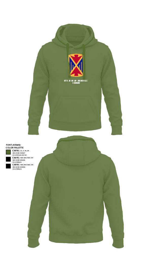 Hoodie, 10th Army Air and Missile Command, Army, Teamtime, Team time, sublimation, custom sports apparel, team uniforms, spirit wear, spiritwear, sports uniforms, custom shirts, team store, custom team store, fundraiser sports, apparel fundraiser
