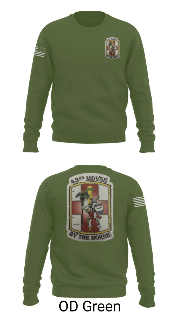 Crew Neck Sweatshirt, 43rd Medical Detachment, , Teamtime, Team time, sublimation, custom sports apparel, team uniforms, spirit wear, spiritwear, sports uniforms, custom shirts, team store, custom team store, fundraiser sports, apparel fundraiser