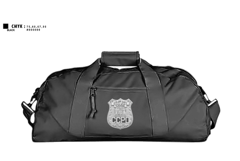 Duffle Bag, Co-op City Police Department, Police, Teamtime, Team time, sublimation, custom sports apparel, team uniforms, spirit wear, spiritwear, sports uniforms, custom shirts, team store, custom team store, fundraiser sports, apparel fundraiser