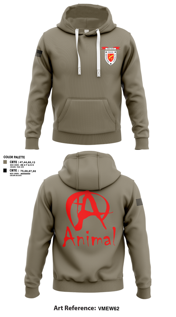 Hoodie, 1/7 animal, Marines, Teamtime, Team time, sublimation, custom sports apparel, team uniforms, spirit wear, spiritwear, sports uniforms, custom shirts, team store, custom team store, fundraiser sports, apparel fundraiser