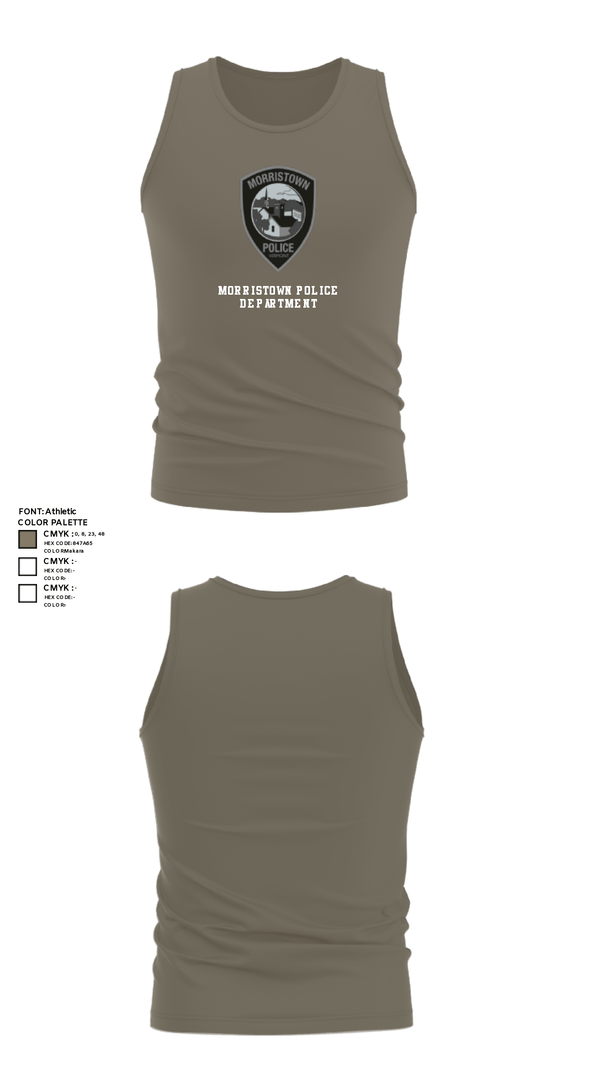 Tank Top, Morristown Police Department, Police, Teamtime, Team time, sublimation, custom sports apparel, team uniforms, spirit wear, spiritwear, sports uniforms, custom shirts, team store, custom team store, fundraiser sports, apparel fundraiser