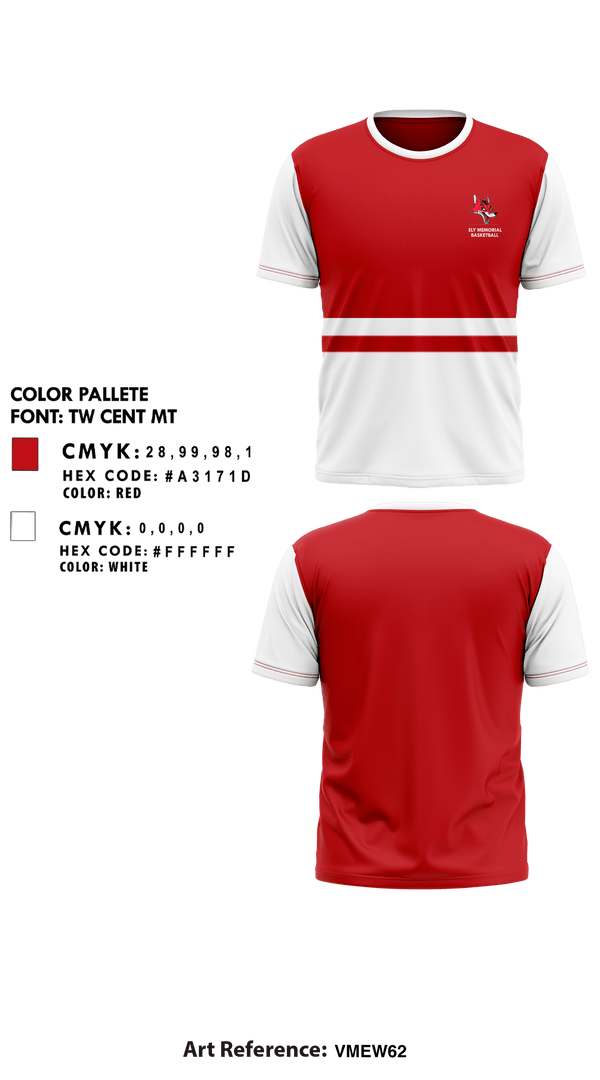 Short Sleeve Performance Shirt, Ely Memorial High School Basketball, Men's Basketball, Teamtime, Team time, sublimation, custom sports apparel, team uniforms, spirit wear, spiritwear, sports uniforms, custom shirts, team store, custom team store, fundraiser sports, apparel fundraiser