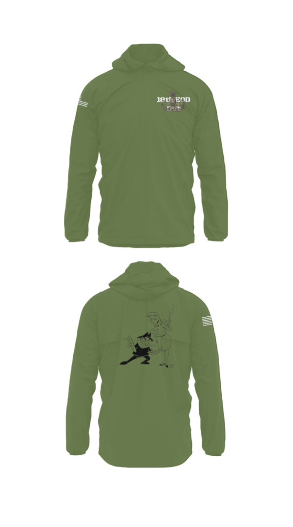 Windbreaker, 18th EOD Det, Army, Teamtime, Team time, sublimation, custom sports apparel, team uniforms, spirit wear, spiritwear, sports uniforms, custom shirts, team store, custom team store, fundraiser sports, apparel fundraiser