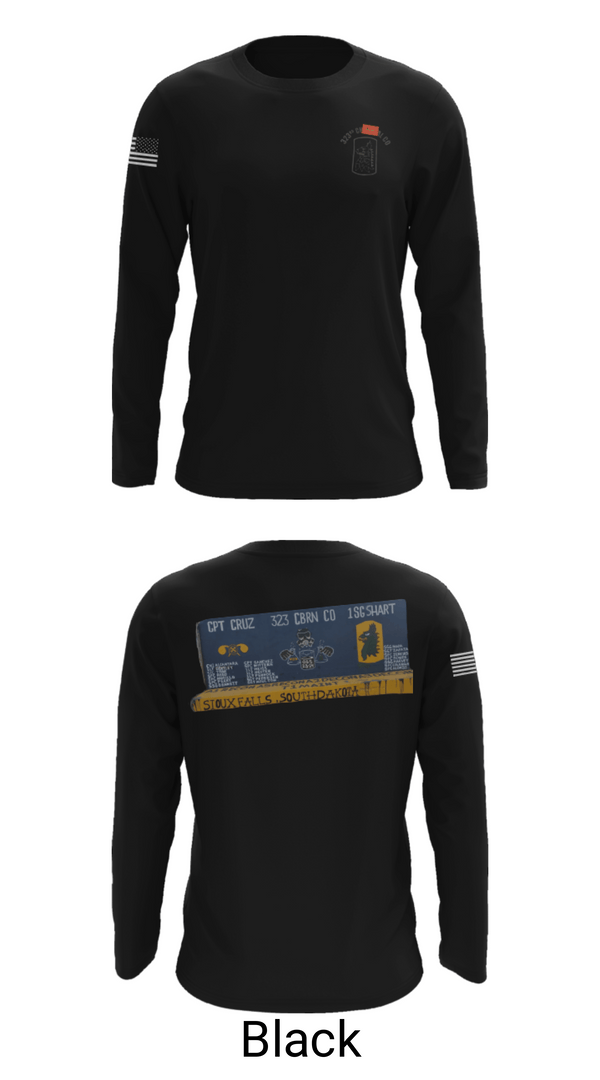 Long Sleeve Performance Shirt, 323 chem maint, Army, Teamtime, Team time, sublimation, custom sports apparel, team uniforms, spirit wear, spiritwear, sports uniforms, custom shirts, team store, custom team store, fundraiser sports, apparel fundraiser