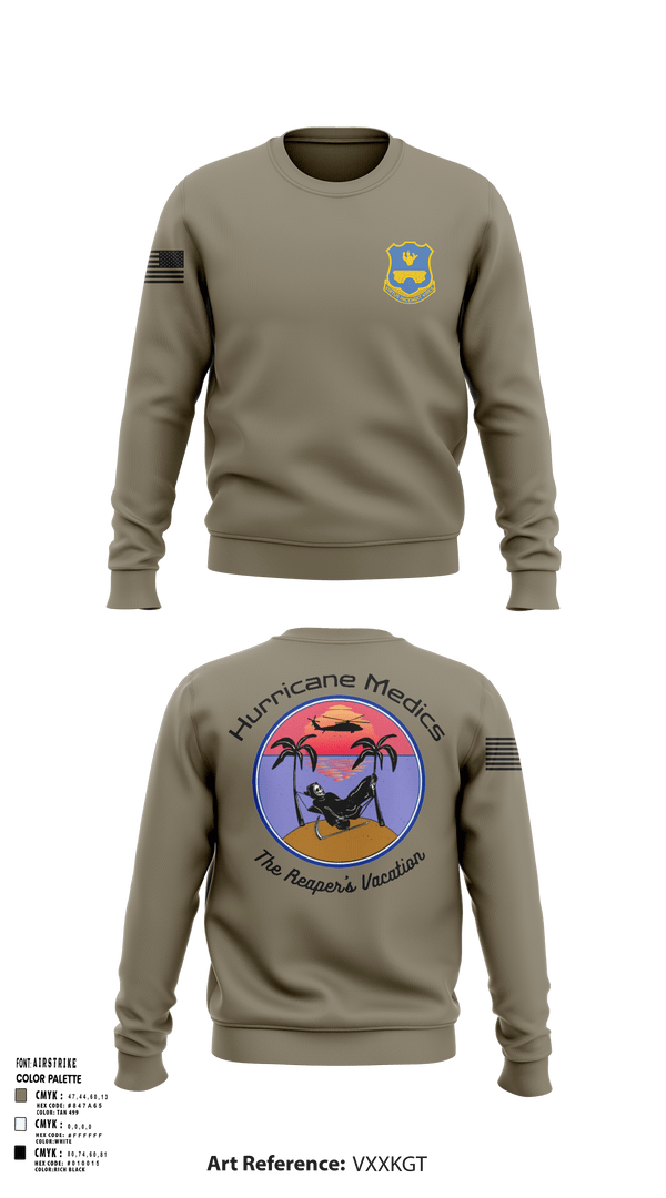 Crew Neck Sweatshirt, 120th HHC, Army, Teamtime, Team time, sublimation, custom sports apparel, team uniforms, spirit wear, spiritwear, sports uniforms, custom shirts, team store, custom team store, fundraiser sports, apparel fundraiser