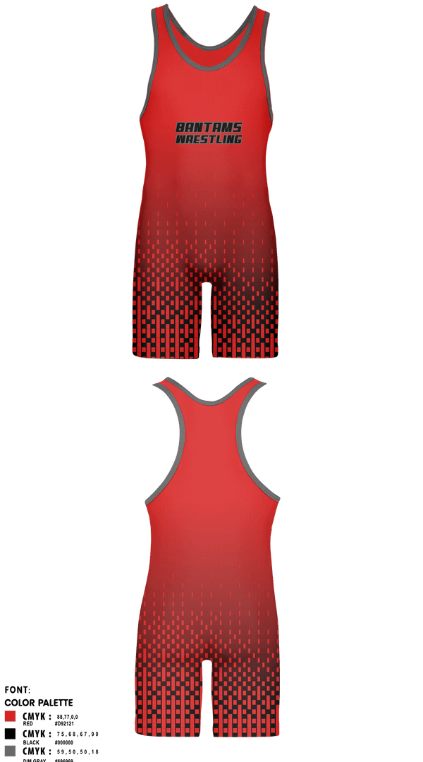 Wrestling Singlet, BANTAMS, Wrestling, Teamtime, Team time, sublimation, custom sports apparel, team uniforms, spirit wear, spiritwear, sports uniforms, custom shirts, team store, custom team store, fundraiser sports, apparel fundraiser