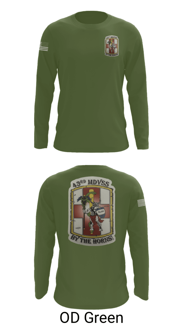 Long Sleeve Performance Shirt, 43rd Medical Detachment, , Teamtime, Team time, sublimation, custom sports apparel, team uniforms, spirit wear, spiritwear, sports uniforms, custom shirts, team store, custom team store, fundraiser sports, apparel fundraiser
