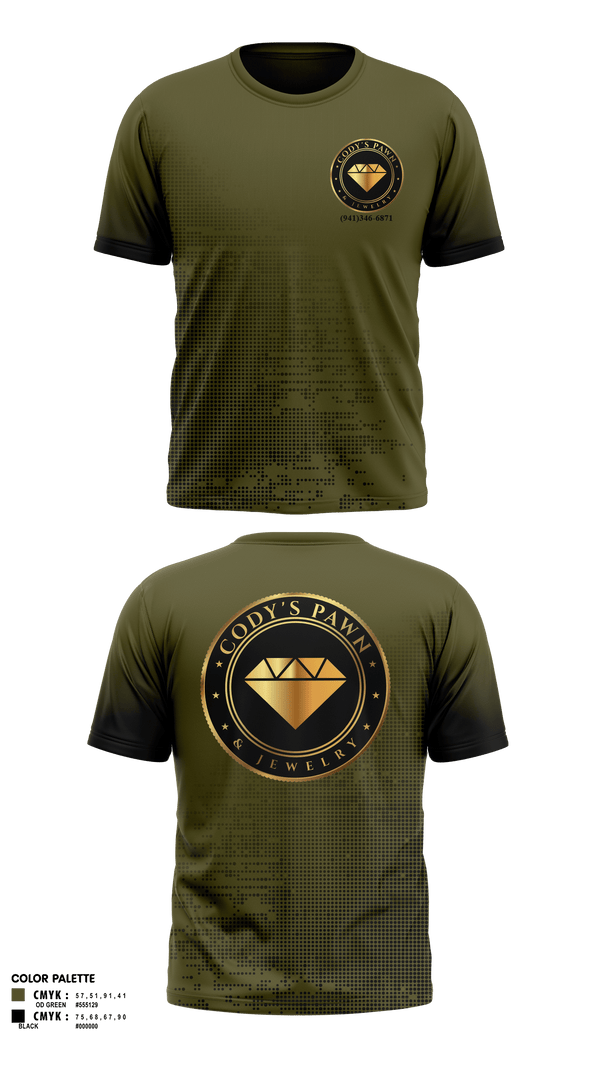 Short Sleeve Performance Shirt, Cody’s Pawn & Jewelry, , Teamtime, Team time, sublimation, custom sports apparel, team uniforms, spirit wear, spiritwear, sports uniforms, custom shirts, team store, custom team store, fundraiser sports, apparel fundraiser