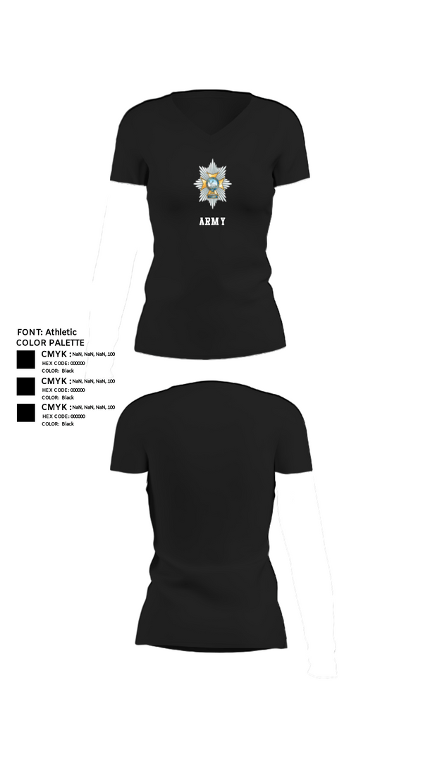 Women's Short Sleeve Vneck Shirt, Sherwood Foresters, Army, Teamtime, Team time, sublimation, custom sports apparel, team uniforms, spirit wear, spiritwear, sports uniforms, custom shirts, team store, custom team store, fundraiser sports, apparel fundraiser