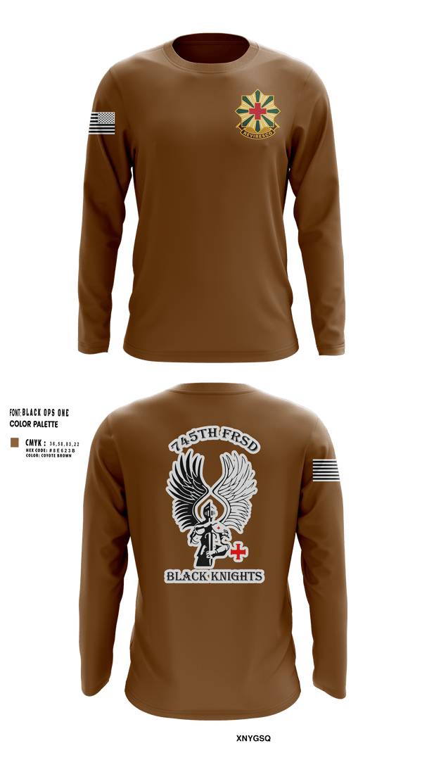 Long Sleeve Performance Shirt, 745th Forward Resuscitative Surgical Detachment, Army, Teamtime, Team time, sublimation, custom sports apparel, team uniforms, spirit wear, spiritwear, sports uniforms, custom shirts, team store, custom team store, fundraiser sports, apparel fundraiser