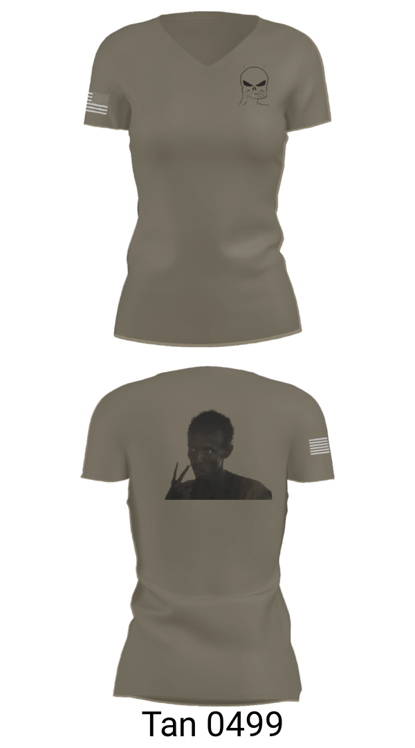 Womens Short Sleeve Vneck Shirt, B Co, 303d IEW BN, Army, Teamtime, Team time, sublimation, custom sports apparel, team uniforms, spirit wear, spiritwear, sports uniforms, custom shirts, team store, custom team store, fundraiser sports, apparel fundraiser