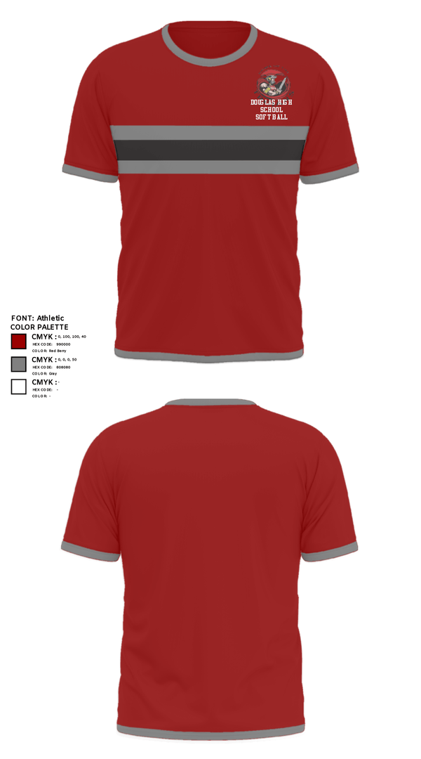 Short Sleeve Performance Shirt, Douglas High School Softball, Softball, Teamtime, Team time, sublimation, custom sports apparel, team uniforms, spirit wear, spiritwear, sports uniforms, custom shirts, team store, custom team store, fundraiser sports, apparel fundraiser