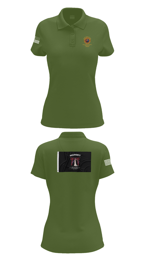 Womens Short Sleeve Performance Polo, MARDET Fort Leonard Wood (FLW) DoD Interservice Non-Lethal Individual Weapons Instructor's Course Fort Leonard Wood Basic Military Police School House, , Teamtime, Team time, sublimation, custom sports apparel, team uniforms, spirit wear, spiritwear, sports uniforms, custom shirts, team store, custom team store, fundraiser sports, apparel fundraiser