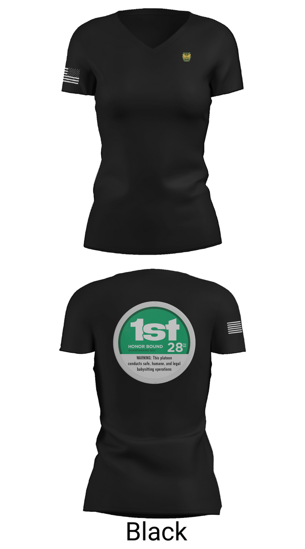 Womens Short Sleeve Vneck Shirt, 28th MP Company, National Guard, Teamtime, Team time, sublimation, custom sports apparel, team uniforms, spirit wear, spiritwear, sports uniforms, custom shirts, team store, custom team store, fundraiser sports, apparel fundraiser