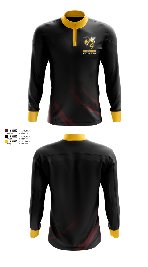 Quarter Zip Jacket, Enumclaw High School Water Polo, Water Polo, Teamtime, Team time, sublimation, custom sports apparel, team uniforms, spirit wear, spiritwear, sports uniforms, custom shirts, team store, custom team store, fundraiser sports, apparel fundraiser