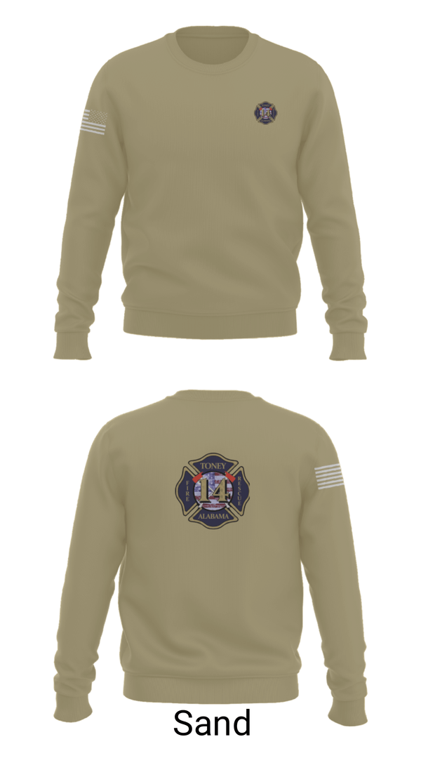 Crew Neck Sweatshirt, Tony Volunteer Fire Department, Fire Department, Teamtime, Team time, sublimation, custom sports apparel, team uniforms, spirit wear, spiritwear, sports uniforms, custom shirts, team store, custom team store, fundraiser sports, apparel fundraiser