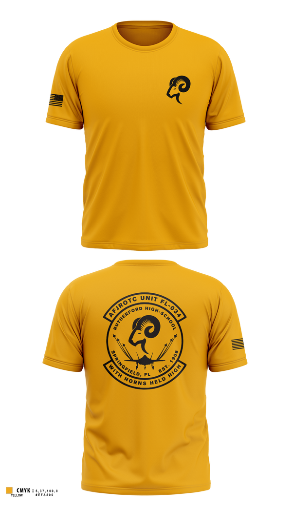 Old School Cotton Feel Shirt, AFJROTC FL-034, Air Force, Teamtime, Team time, sublimation, custom sports apparel, team uniforms, spirit wear, spiritwear, sports uniforms, custom shirts, team store, custom team store, fundraiser sports, apparel fundraiser