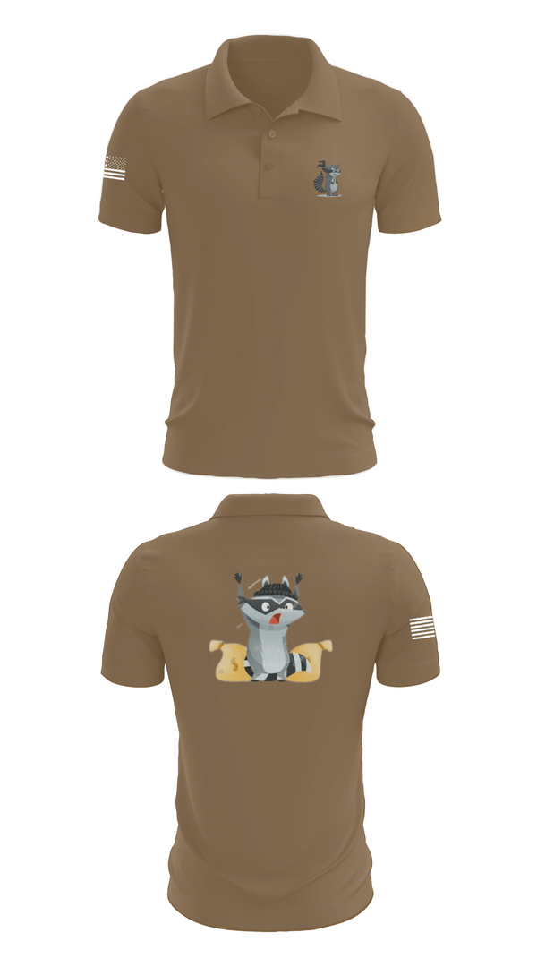Short Sleeve Performance Polo, 2-2 B Co., Army, Teamtime, Team time, sublimation, custom sports apparel, team uniforms, spirit wear, spiritwear, sports uniforms, custom shirts, team store, custom team store, fundraiser sports, apparel fundraiser