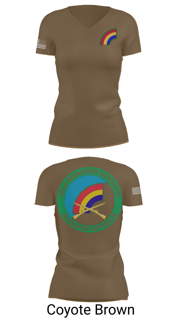 Womens Short Sleeve Vneck Shirt, 42nd ID, Army, Teamtime, Team time, sublimation, custom sports apparel, team uniforms, spirit wear, spiritwear, sports uniforms, custom shirts, team store, custom team store, fundraiser sports, apparel fundraiser