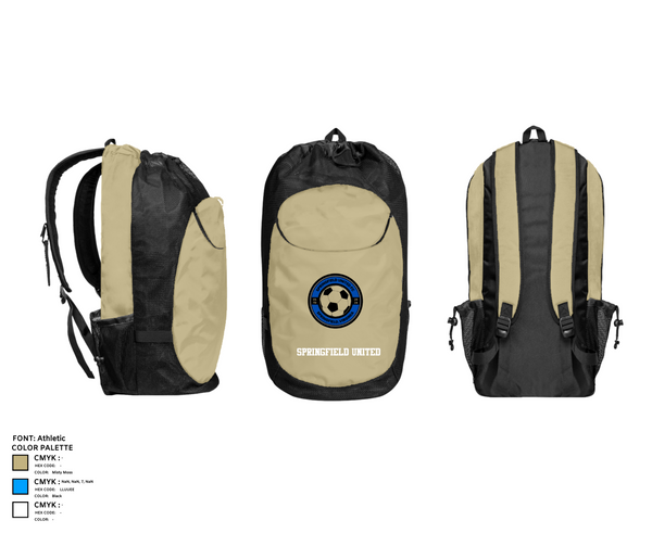 Gear Bag, Springfield United, Men's Soccer, Teamtime, Team time, sublimation, custom sports apparel, team uniforms, spirit wear, spiritwear, sports uniforms, custom shirts, team store, custom team store, fundraiser sports, apparel fundraiser