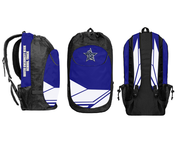 Gear Bag, South Gwinnett High School Track, Track & Field, Teamtime, Team time, sublimation, custom sports apparel, team uniforms, spirit wear, spiritwear, sports uniforms, custom shirts, team store, custom team store, fundraiser sports, apparel fundraiser