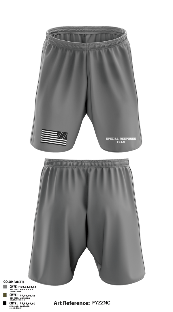Athletic Shorts With Pockets, Special Response Team, Police, Teamtime, Team time, sublimation, custom sports apparel, team uniforms, spirit wear, spiritwear, sports uniforms, custom shirts, team store, custom team store, fundraiser sports, apparel fundraiser