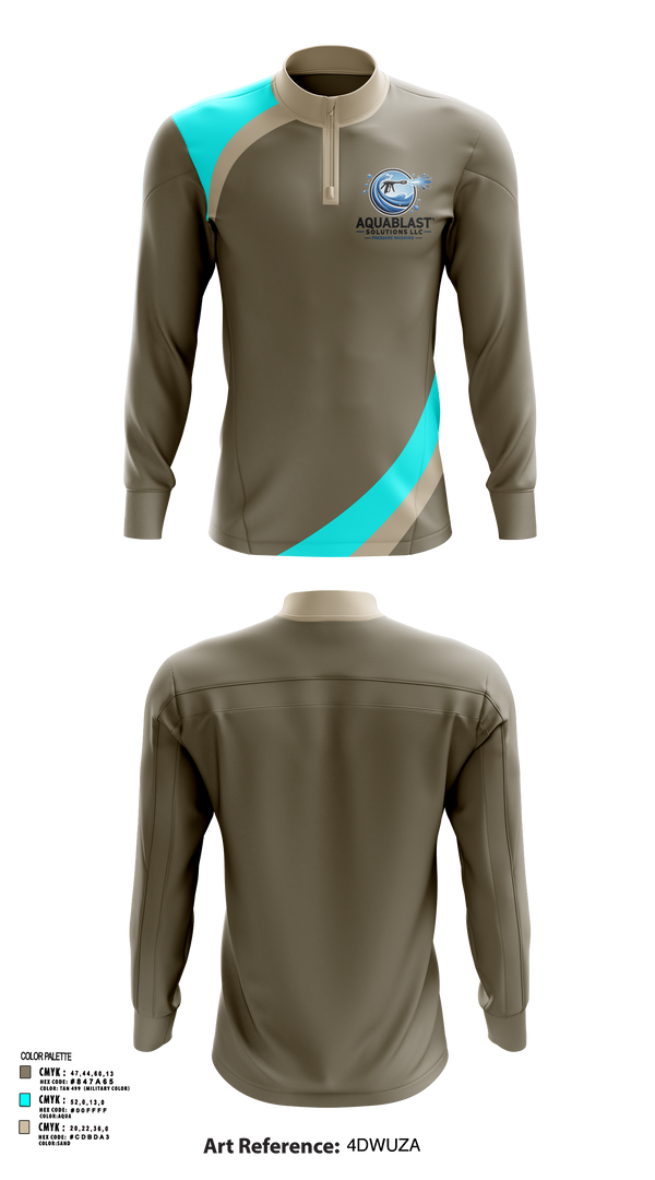 Quarter Zip Jacket, Aquablast Solutions LLC, , Teamtime, Team time, sublimation, custom sports apparel, team uniforms, spirit wear, spiritwear, sports uniforms, custom shirts, team store, custom team store, fundraiser sports, apparel fundraiser