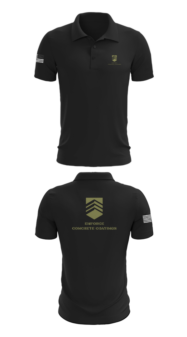 Short Sleeve Performance Polo, ENFORCE CONCRETE COATINGS, , Teamtime, Team time, sublimation, custom sports apparel, team uniforms, spirit wear, spiritwear, sports uniforms, custom shirts, team store, custom team store, fundraiser sports, apparel fundraiser