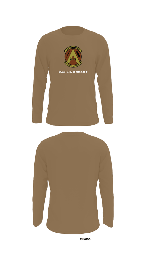 Long Sleeve Performance Shirt, 340th Flying Training Group, Air Force, Teamtime, Team time, sublimation, custom sports apparel, team uniforms, spirit wear, spiritwear, sports uniforms, custom shirts, team store, custom team store, fundraiser sports, apparel fundraiser
