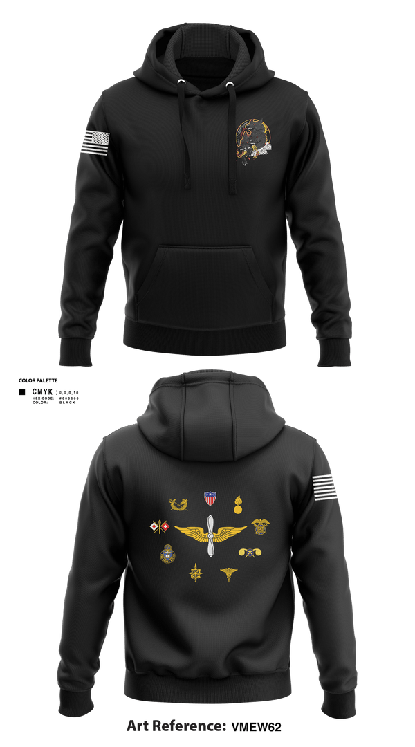 Hoodie, HHC/1-214 GSAB Hellhounds, Army, Teamtime, Team time, sublimation, custom sports apparel, team uniforms, spirit wear, spiritwear, sports uniforms, custom shirts, team store, custom team store, fundraiser sports, apparel fundraiser